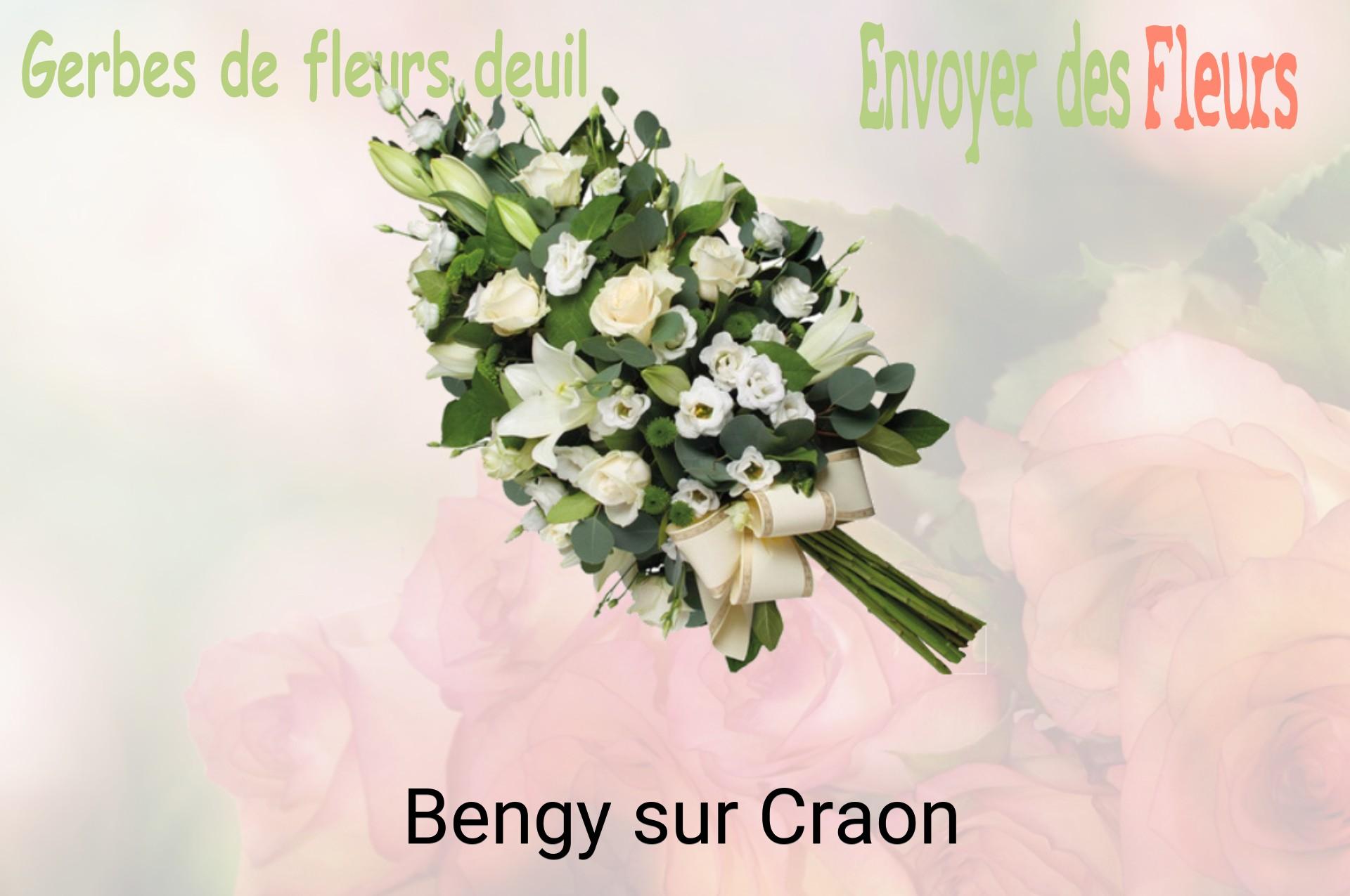 Gerbe de fleurs de deuil livrée à Bengy-sur-Craon